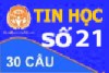 Đề Thi Trắc Nghiệm Tin học thi công chức - Đề Số 21